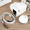 Canon EOS R50 Magnetic Leather Camera Case Bag with Strap, White Deluxe - 4