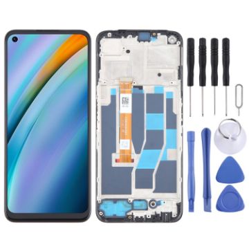 Realme Q3t OEM LCD Screen Digitizer Assembly with Frame Replacement - 1