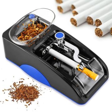 Electric Cigarette Rolling Machine Injector, 6.5mm, EU Plug, Blue - 1