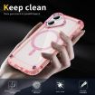 iPhone 17 Transparent Pink MagSafe Case - Skin Feel TPU + PC - 6