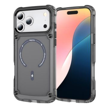 iPhone 17 Pro Transparent Black MagSafe TPU + PC Case - 1