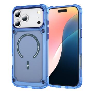 iPhone 17 Pro Transparent Blue MagSafe TPU + PC Case - 1