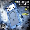 iPhone 17 Pro Max Transparent Blue MagSafe TPU + PC Case - 6