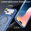 iPhone 17 Pro Max Transparent Blue MagSafe TPU + PC Case - 7