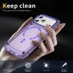 iPhone 17 Pro Max Transparent Purple MagSafe Case TPU + PC Skin Feel - 3