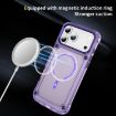 iPhone 17 Pro Max Transparent Purple MagSafe Case TPU + PC Skin Feel - 4