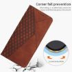 Xiaomi 14 Ultra Brown Magnetic Leather Phone Case - Diamond Splicing Skin Feel - 6