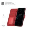 Xiaomi 14 Ultra Red Leather Phone Case - Calf Texture & Buckle Design - 4