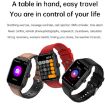 ET540 1.91" IP67 Waterproof Smart Watch with ECG & Glucose Monitor - Blue - 4