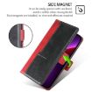 Realme 14 5G Leather Phone Case - Red & Black Contrast Buckle - 6