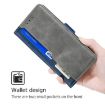 Realme P3 Ultra 5G Leather Phone Case - Blue/Grey Contrast Buckle - 5