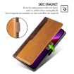 Realme P3 Ultra 5G Leather Phone Case - Dark Brown & Gold Contrast - 6