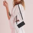Xiaomi 14 Ultra Black Leather Phone Case with Lanyard - Stripe Pattern - 7