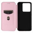 Realme GT 7 Global Pink Carbon Fiber Texture Flip Leather Case - 4