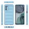 Motorola Moto G62 5G Light Blue TPU + Flannel Phone Case - 3