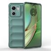 Motorola Edge 40 5G Magic Shield TPU + Flannel Case - Dark Green - 1