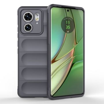 Motorola Edge 40 5G Magic Shield TPU + Flannel Case - Dark Grey - 1