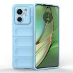 Motorola Edge 40 5G Magic Shield TPU Flannel Case - Light Blue - 1