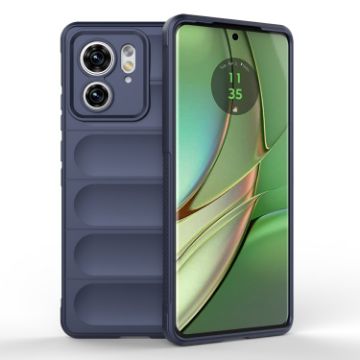 Motorola Edge 40 5G Magic Shield TPU Flannel Case - Dark Blue - 1