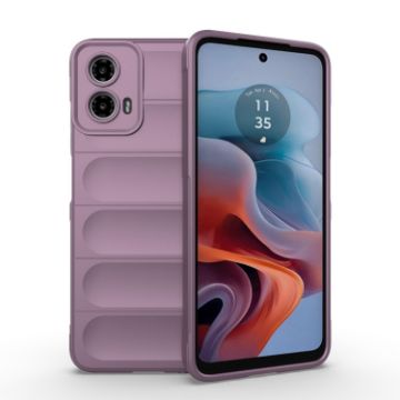 Motorola Moto G34 5G Purple Magic Shield TPU + Flannel Phone Case - 1