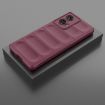 Motorola Edge 50 Fusion 5G Wine Red TPU + Flannel Phone Case - 2