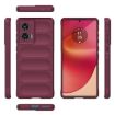 Motorola Edge 50 Fusion 5G Wine Red TPU + Flannel Phone Case - 3
