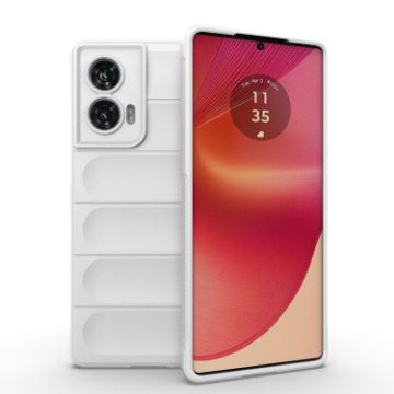 Motorola Edge 50 Fusion 5G Global Magic Shield TPU Flannel Case White - 1