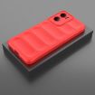 Motorola Moto G05 4G/E15 Red TPU + Flannel Phone Case - Magic Shield - 2
