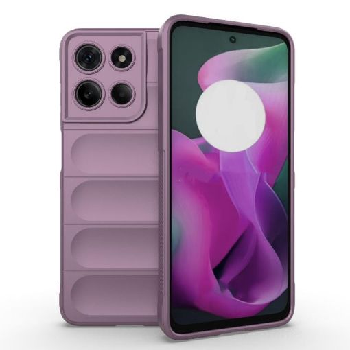 Motorola Moto G15 4G Global Magic Shield TPU Flannel Case Purple - 1