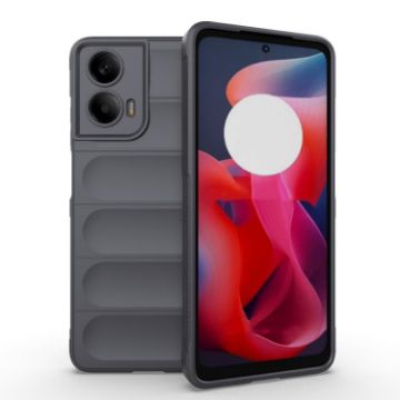 Motorola Moto G24 4G Global Magic Shield TPU Flannel Case Dark Grey - 1