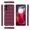 Motorola Moto G24 4G Global Wine Red TPU + Flannel Phone Case - 3