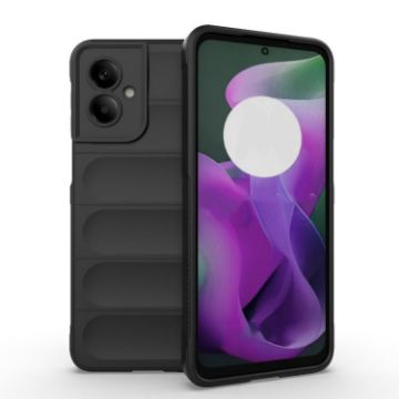 Motorola Moto G55 5G Global Magic Shield TPU Flannel Case Black - 1