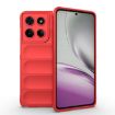 Motorola Edge 60 Stylus 5G Red TPU + Flannel Phone Case - Global Magic Shield - 1