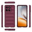 Motorola Edge 60 Pro 5G Wine Red TPU + Flannel Phone Case - 3