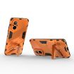 Realme C67 4G Global Punk Armor Phone Case with Holder - Orange - 4
