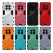 Realme 12+ 5G Punk Armor Phone Case with Holder - Green PC + TPU - 7
