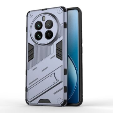 Realme 12 Pro 5G Grey Punk Armor PC + TPU Case with Holder - 1