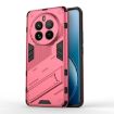 Realme 12 Pro 5G Punk Armor PC + TPU Case with Holder Light Red - 1