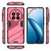 Realme 12 Pro 5G Punk Armor PC + TPU Case with Holder Light Red - 3
