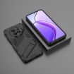 Realme 12 5G Global Punk Armor Phone Case with Holder (Black) - 2