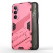 Realme C65 4G Global Punk Armor Phone Case with Holder - Light Red - 1