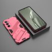 Realme C65 4G Global Punk Armor Phone Case with Holder - Light Red - 2