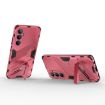 Realme C65 4G Global Punk Armor Phone Case with Holder - Light Red - 4