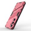 Realme C65 4G Global Punk Armor Phone Case with Holder - Light Red - 5