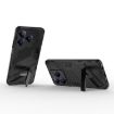 Realme C63 4G Global Punk Armor Phone Case with Holder - Black - 4