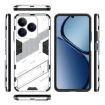 Realme C63 4G Global Punk Armor Phone Case with Holder - White - 3