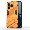 Realme C63 4G Global Punk Armor Phone Case with Holder - Orange - 1