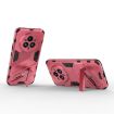Realme 14 Pro+ 5G Punk Armor Phone Case with Holder - Light Red - 4