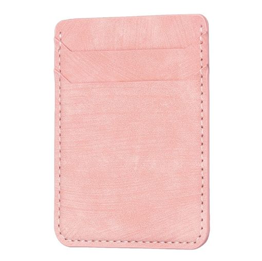 Frosted Card Bag Mobile Phone Back Sticker Pink - BFK13 - 1