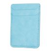 BFK13 Blue Frosted Card Bag Mobile Phone Back Sticker - 1